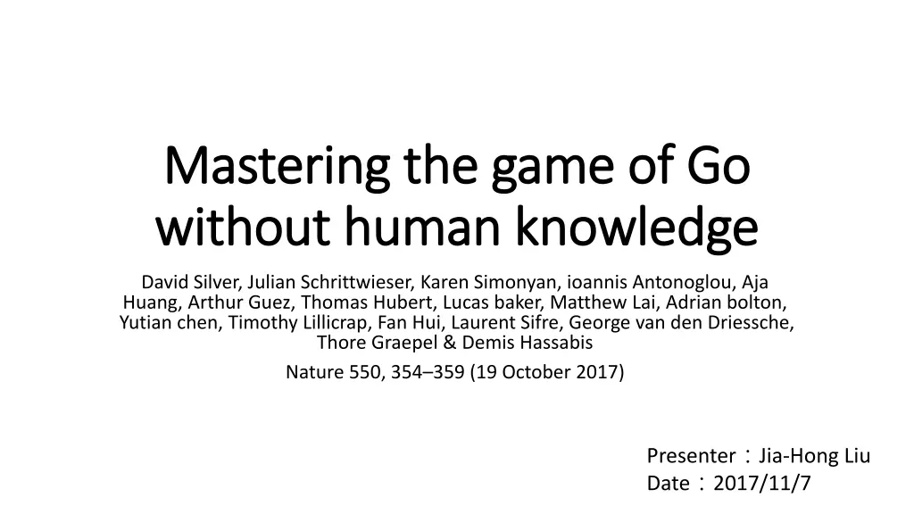mastering the game of go mastering the game