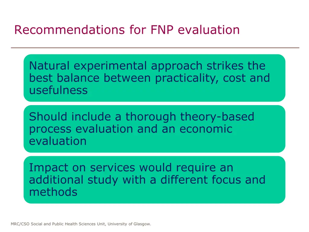 recommendations for fnp evaluation