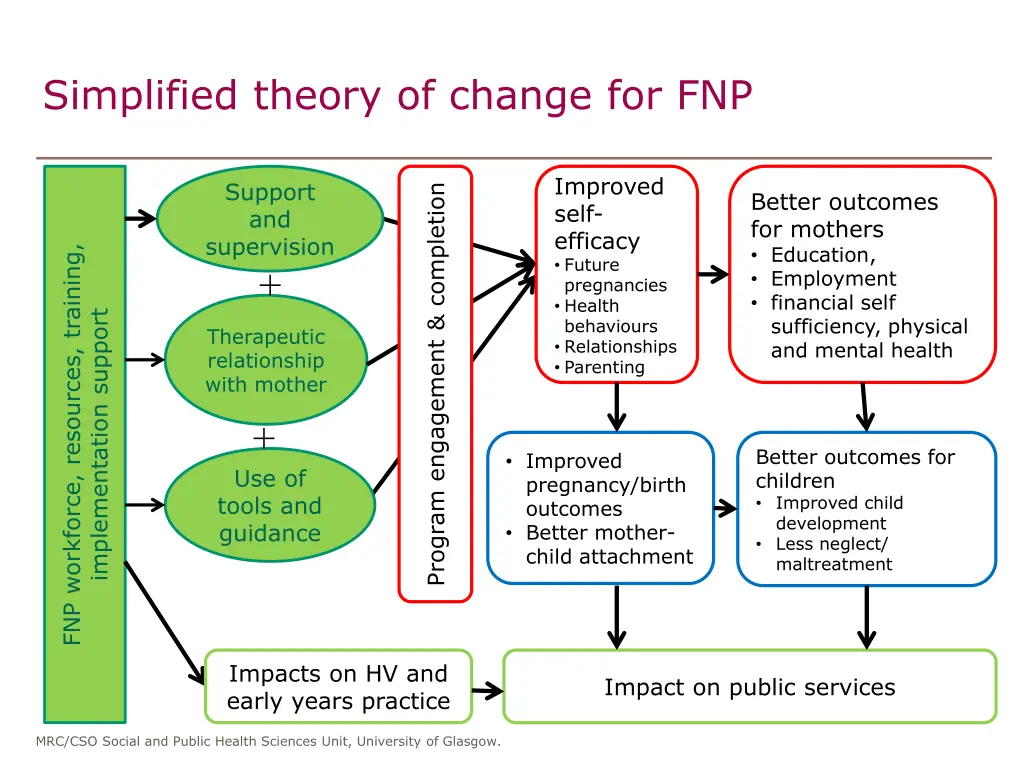 simplified theory of change for fnp