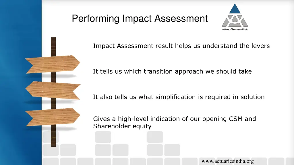 performing impact assessment