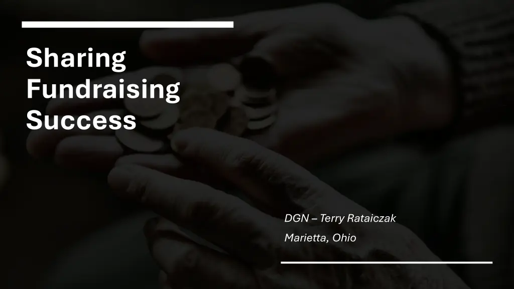 sharing fundraising success