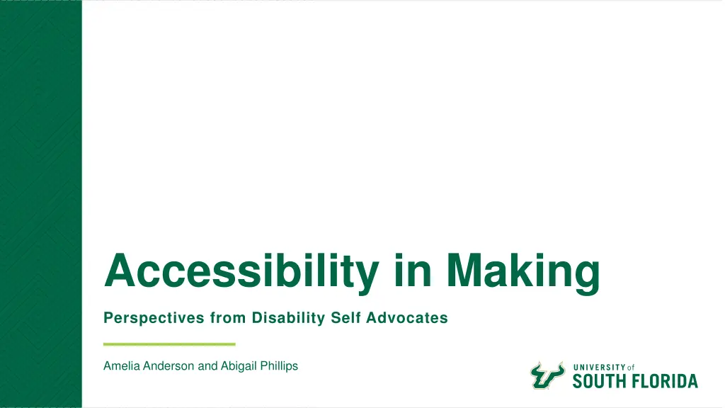 accessibility in making