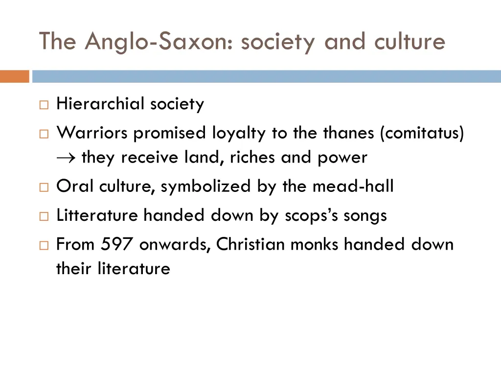 the anglo saxon society and culture