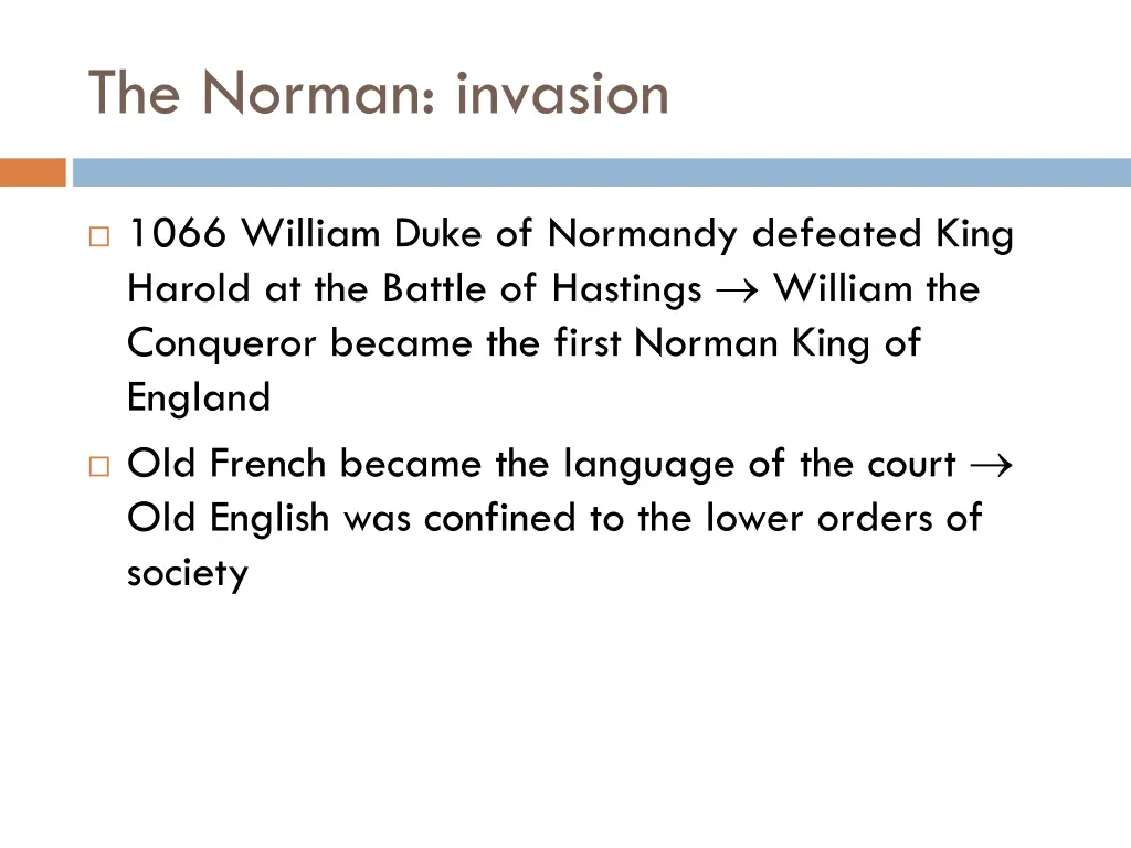 the norman invasion