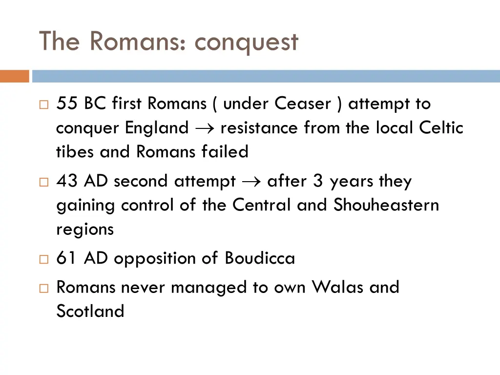 the romans conquest