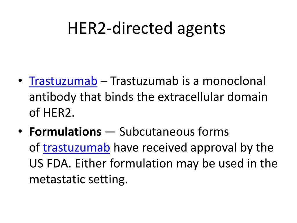 her2 directed agents