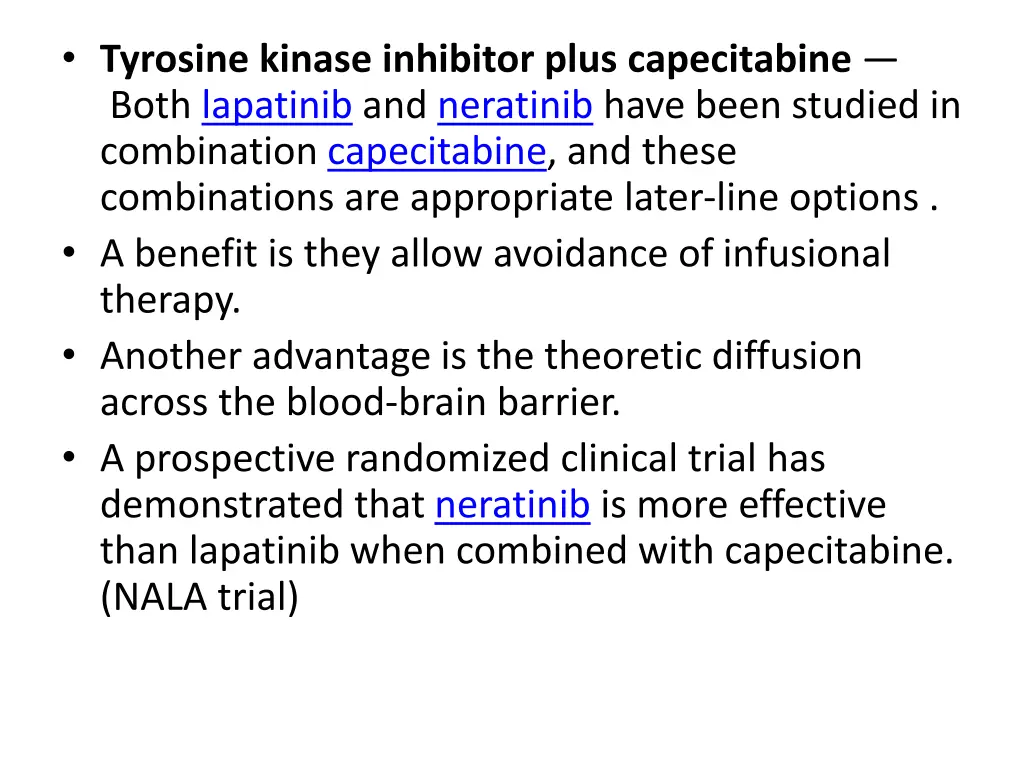 tyrosine kinase inhibitor plus capecitabine both