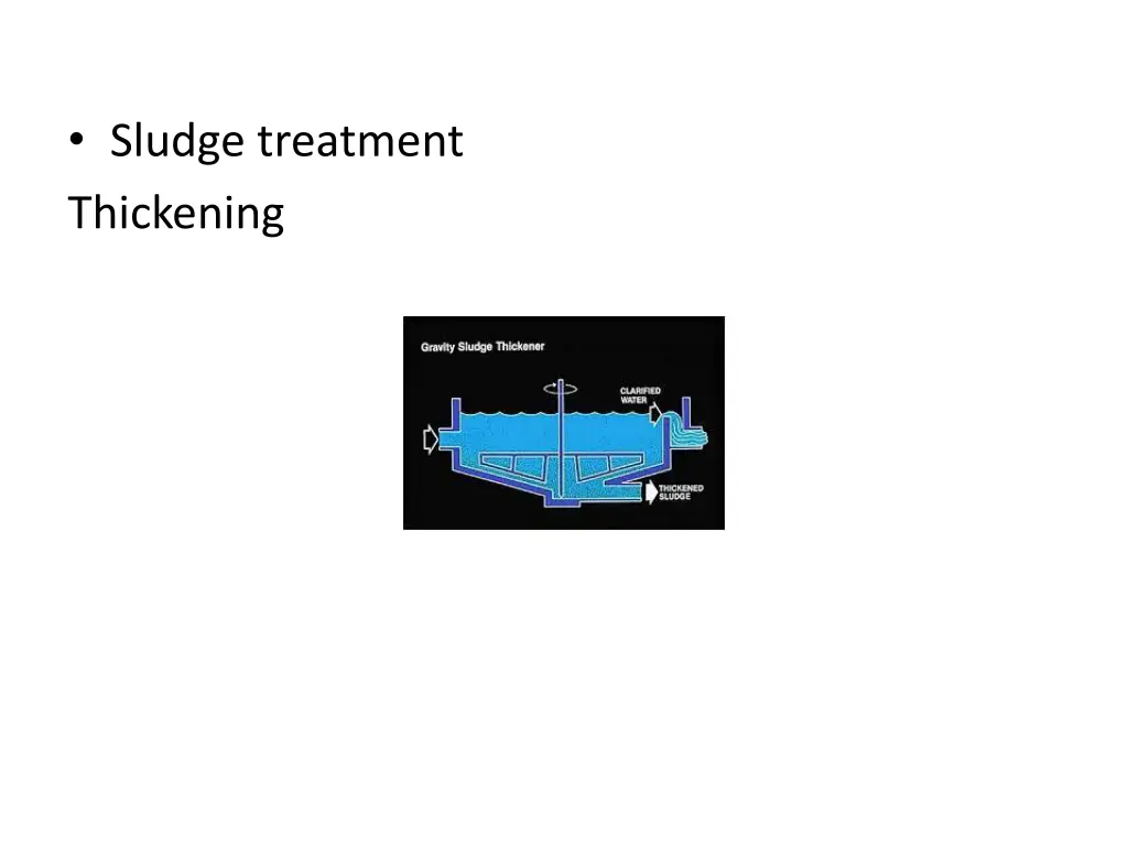 sludge treatment thickening