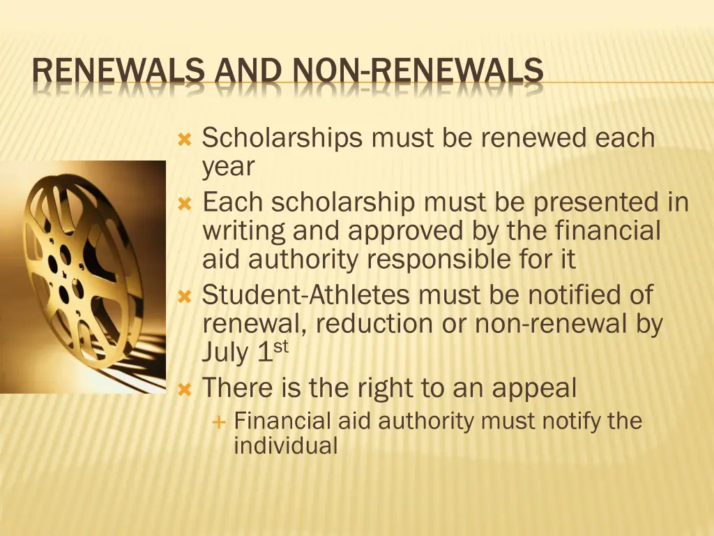renewals and non renewals