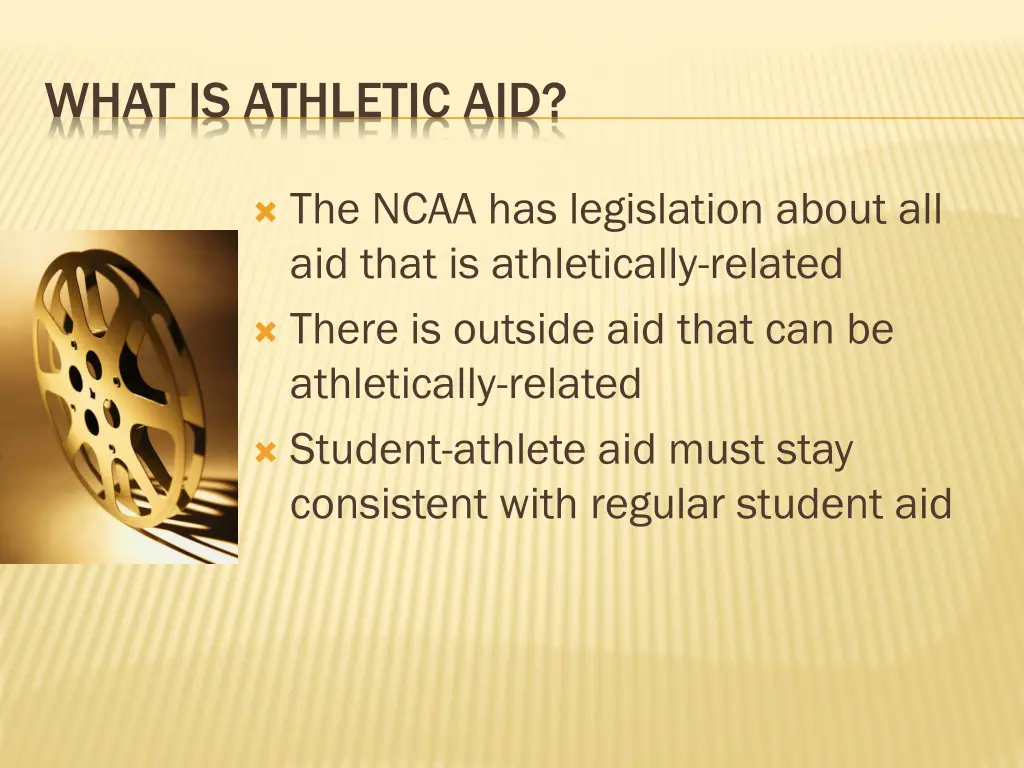 what is athletic aid