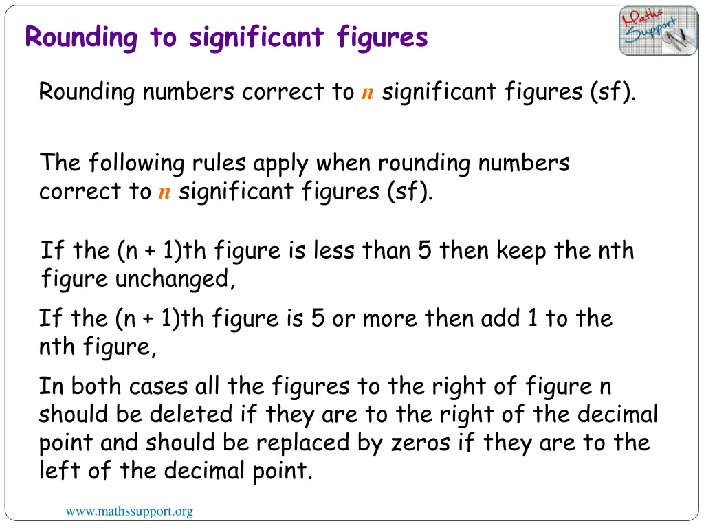 rounding to significant figures 2