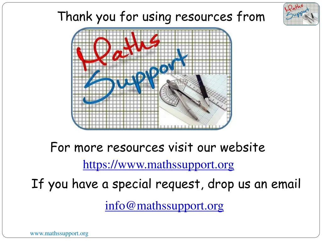 thank you for using resources from