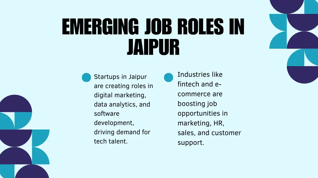emerging job roles in jaipur