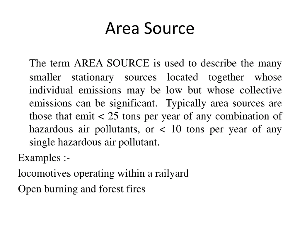 area source