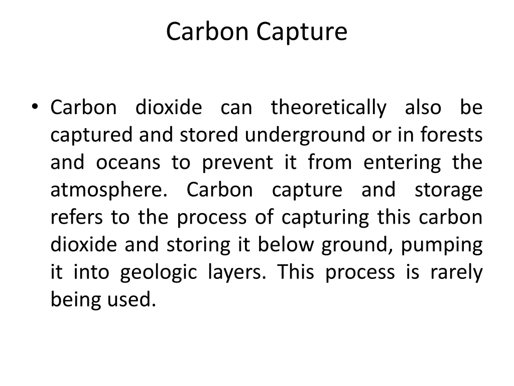 carbon capture