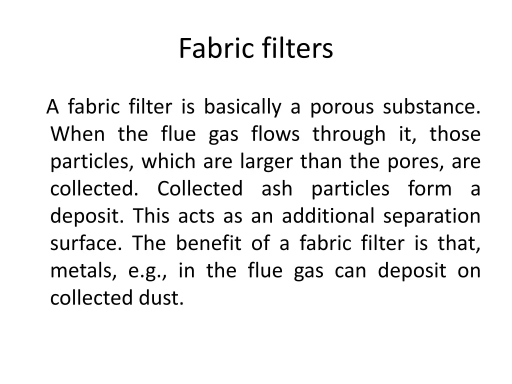 fabric filters