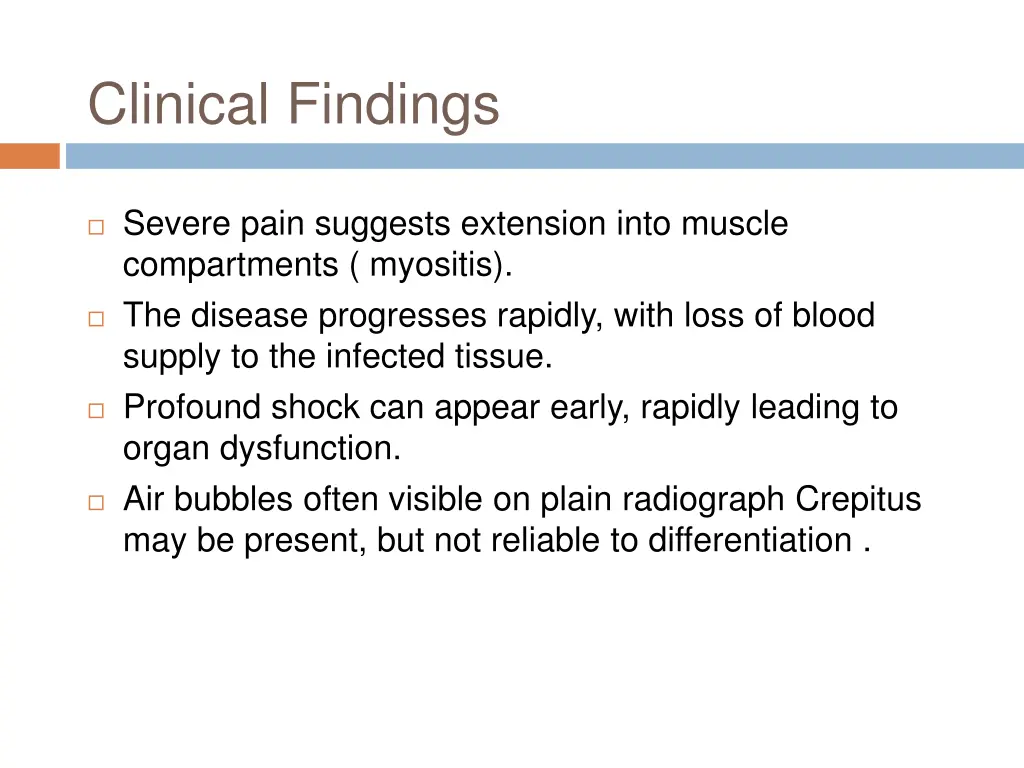 clinical findings 1