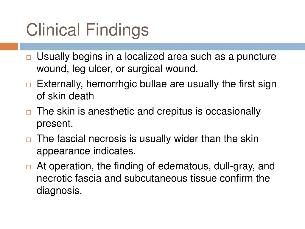 clinical findings 2