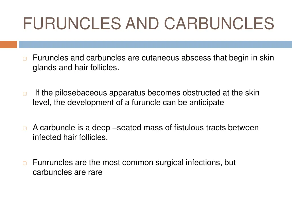 furuncles and carbuncles