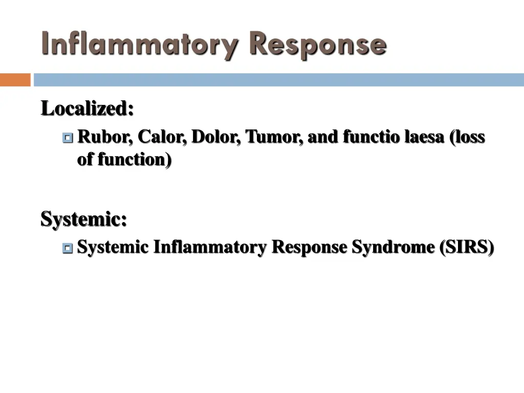 inflammatory response