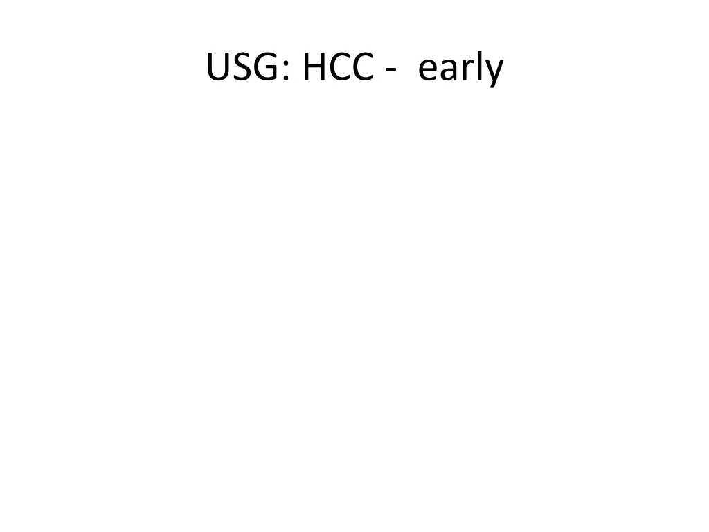 usg hcc early