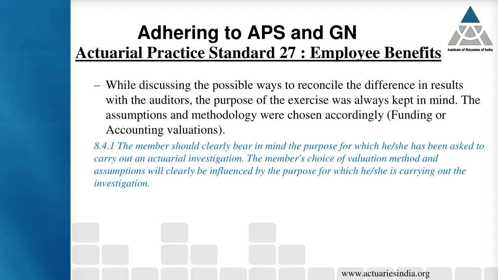 adhering to aps and gn 4