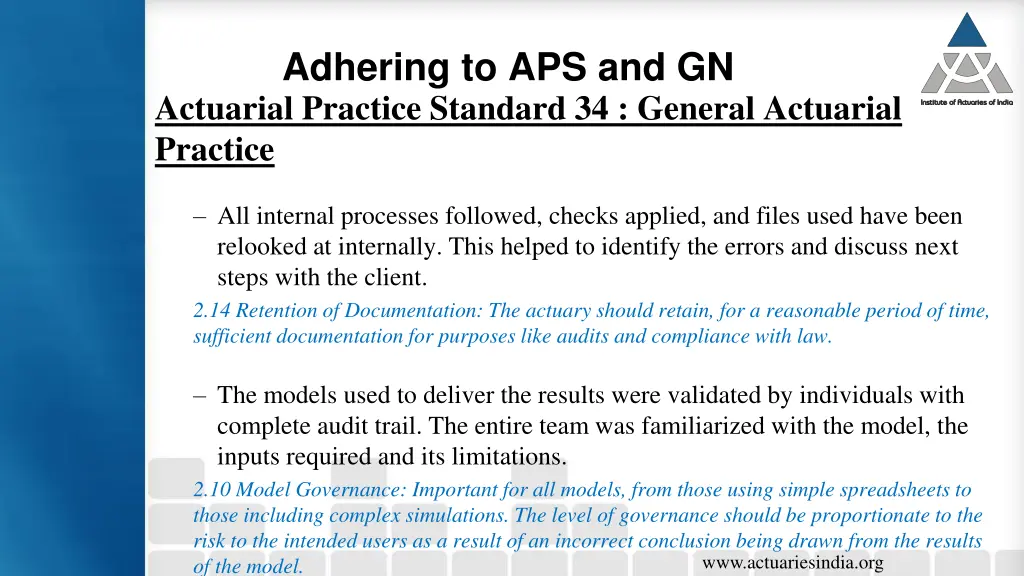 adhering to aps and gn 6
