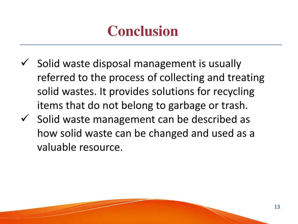 conclusion