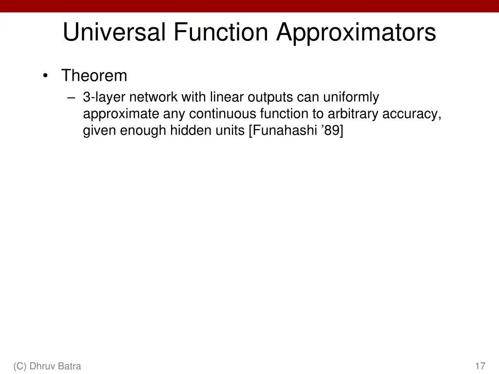 universal function approximators