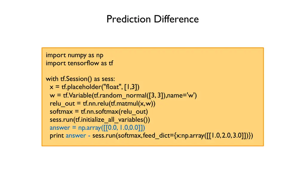 prediction difference