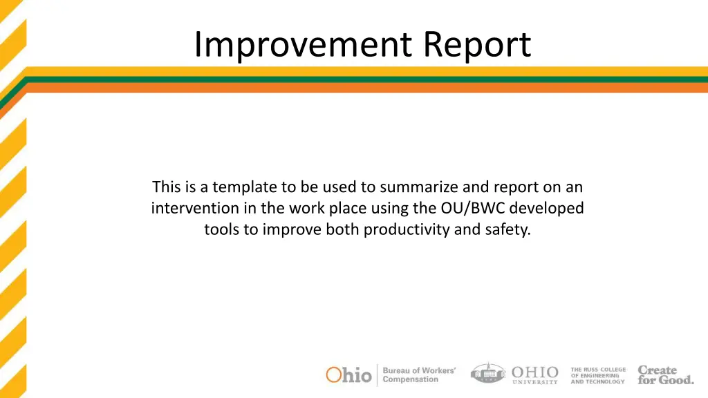 improvement report