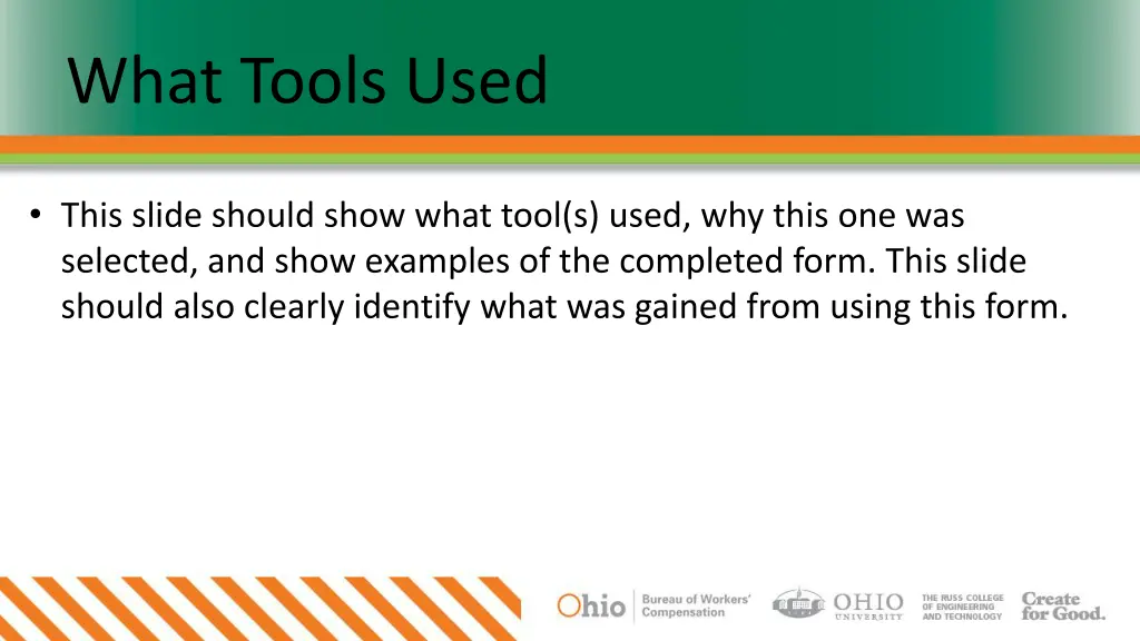 what tools used