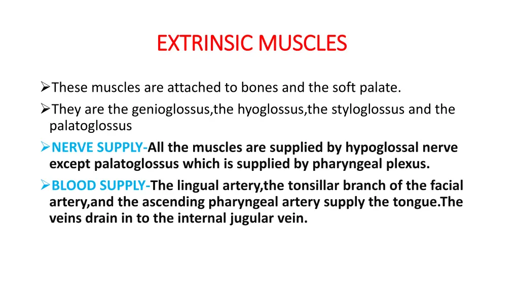extrinsic muscles extrinsic muscles