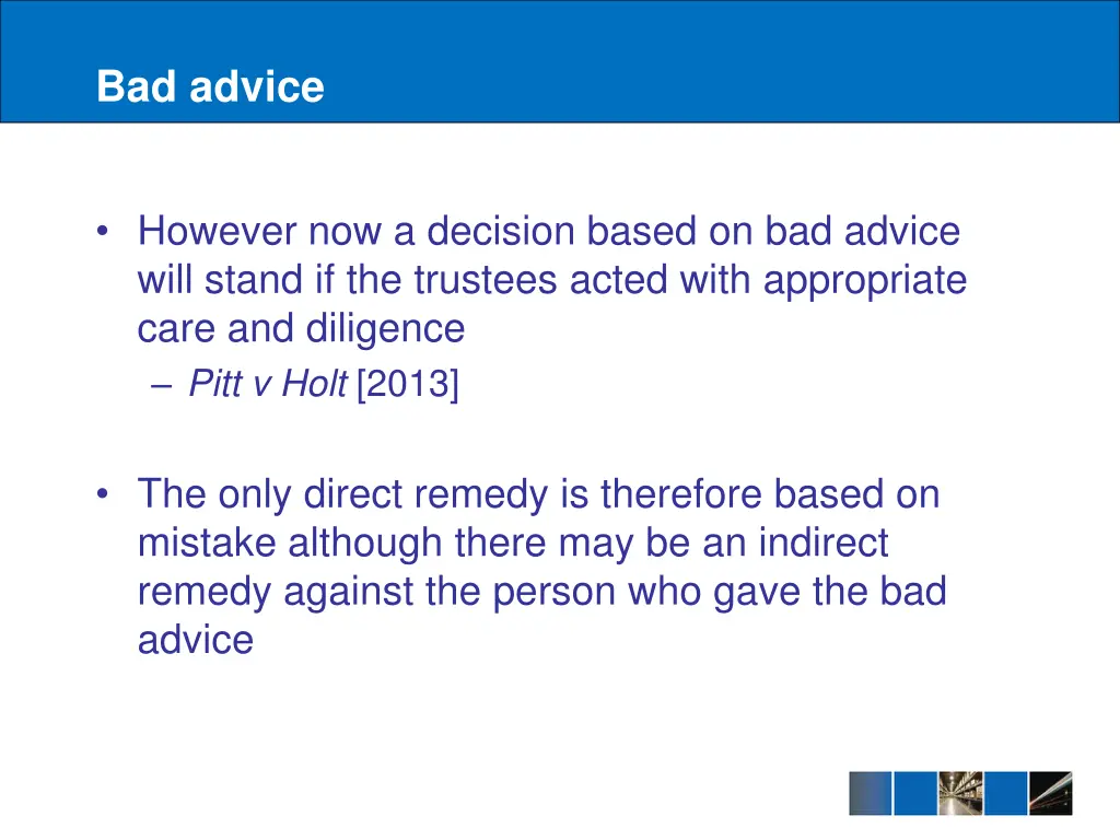 bad advice 1