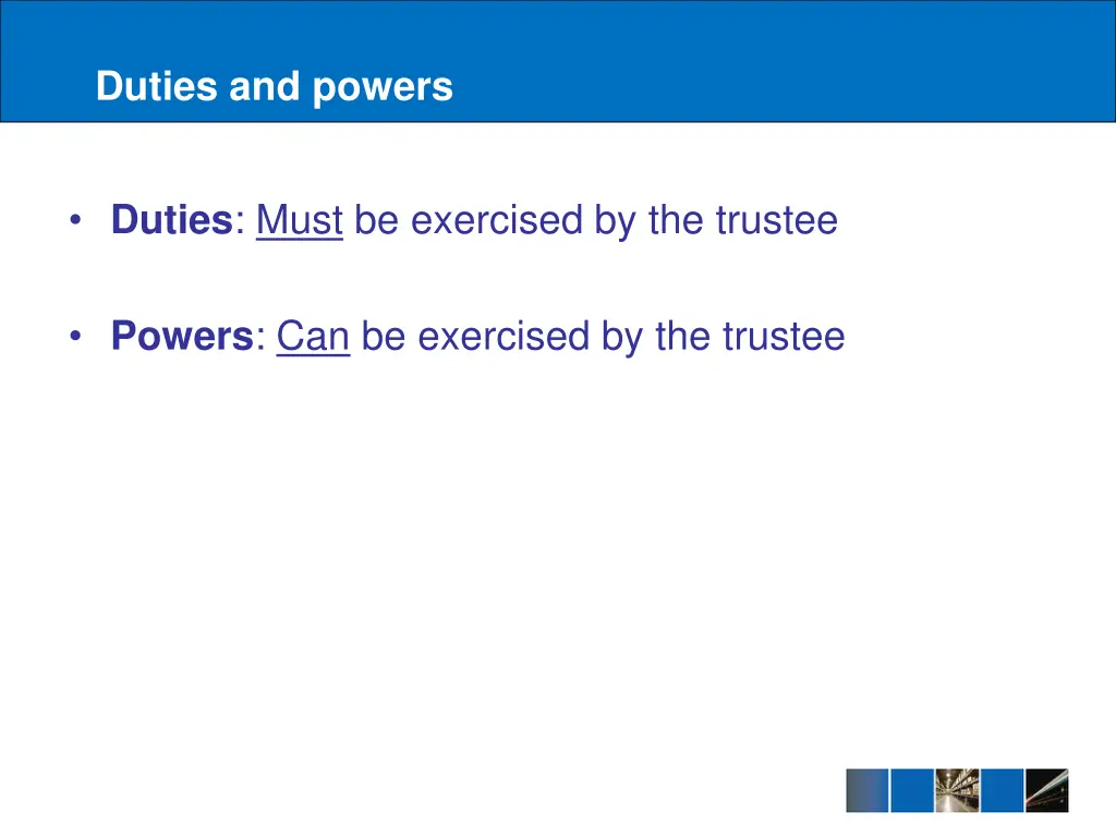 duties and powers