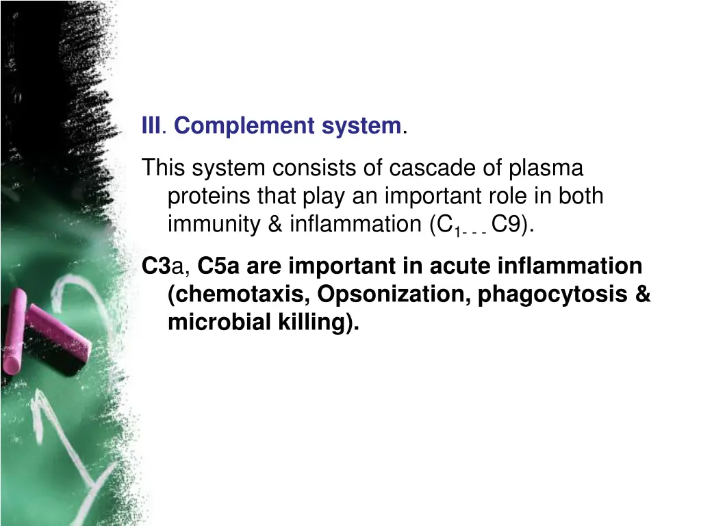iii complement system