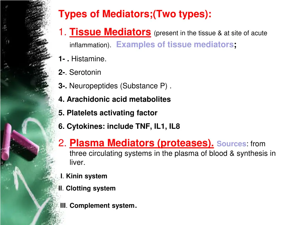 types of mediators two types