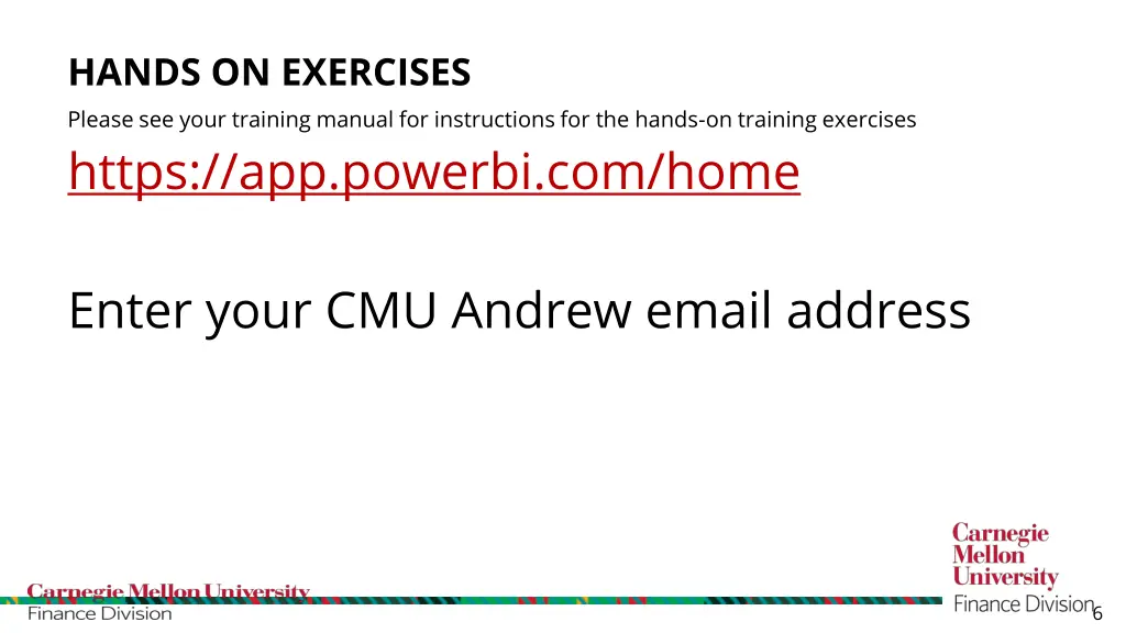hands on exercises