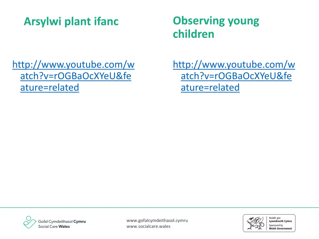 observing young children