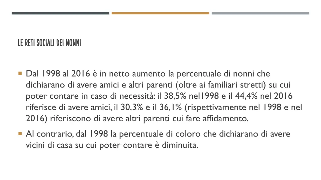 le reti sociali dei nonni le reti sociali