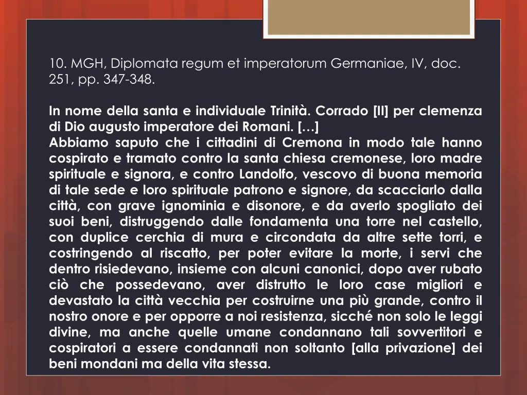 10 mgh diplomata regum et imperatorum germaniae