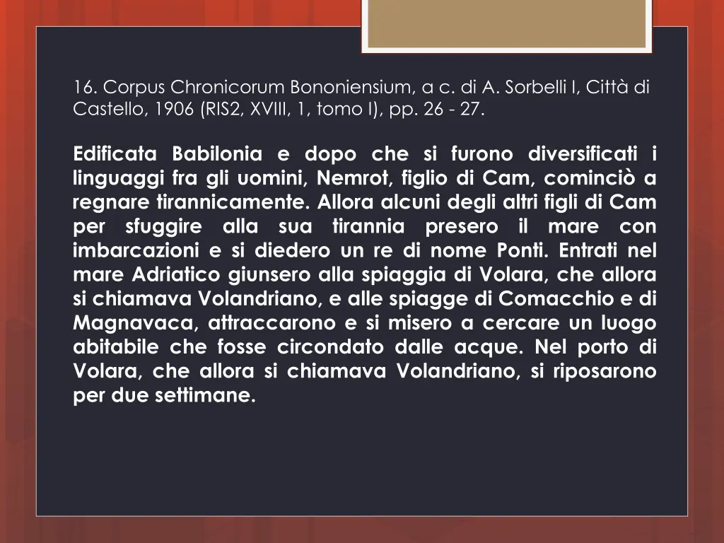 16 corpus chronicorum bononiensium