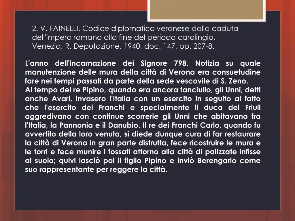 2 v fainelli codice diplomatico veronese dalla