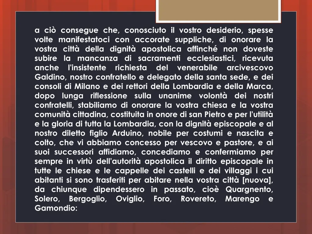 a ci consegue che conosciuto il vostro desiderio