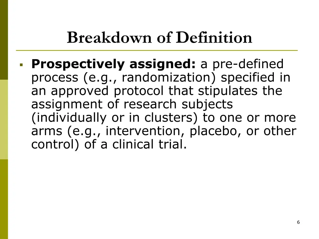 breakdown of definition