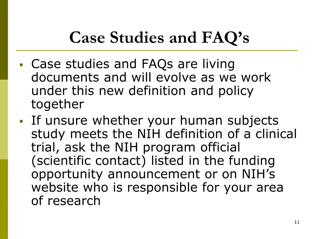 case studies and faq s