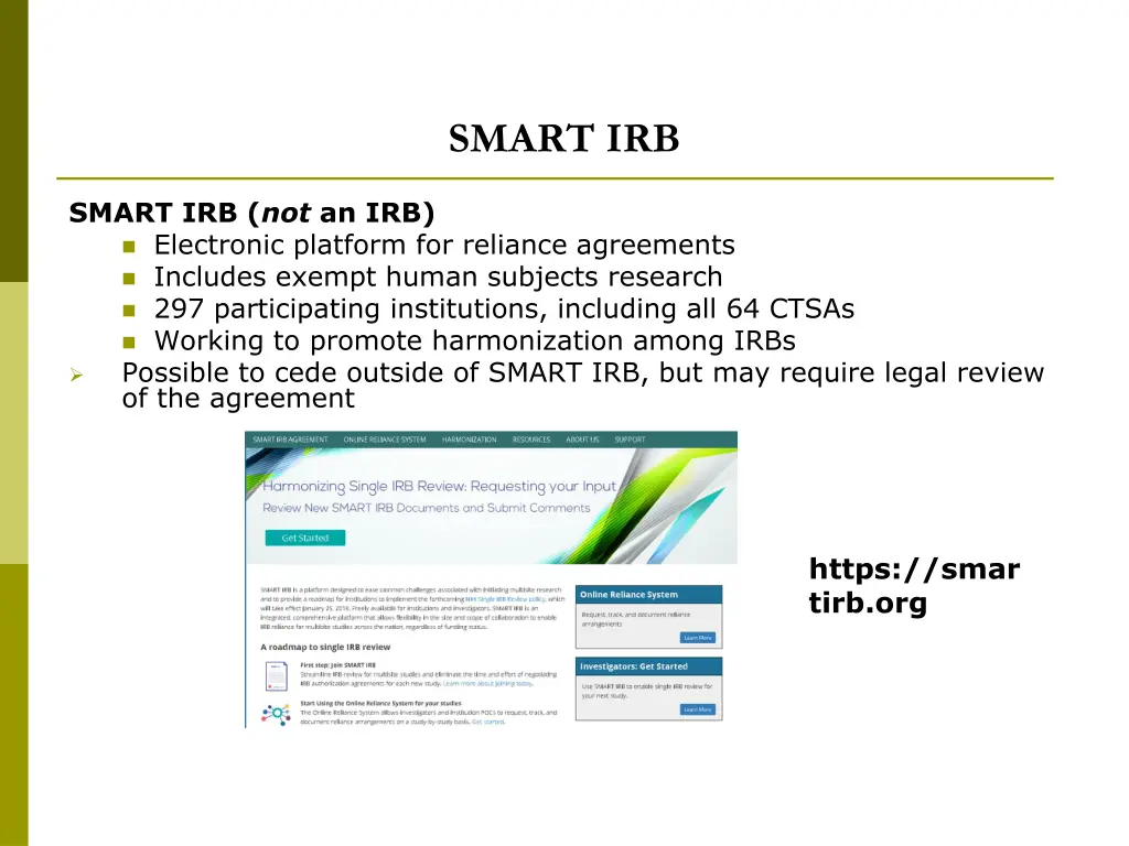 smart irb