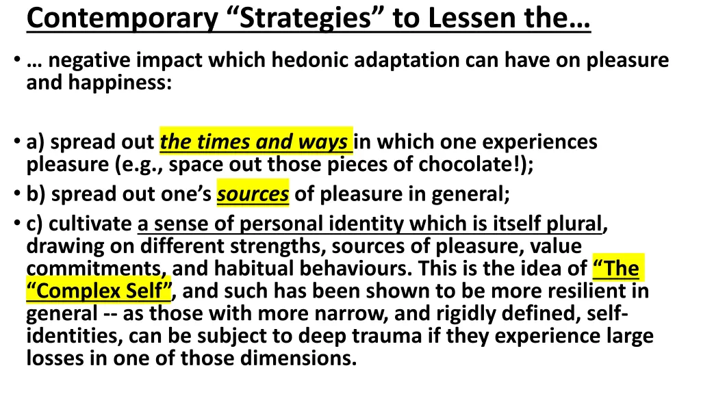 contemporary strategies to lessen the negative