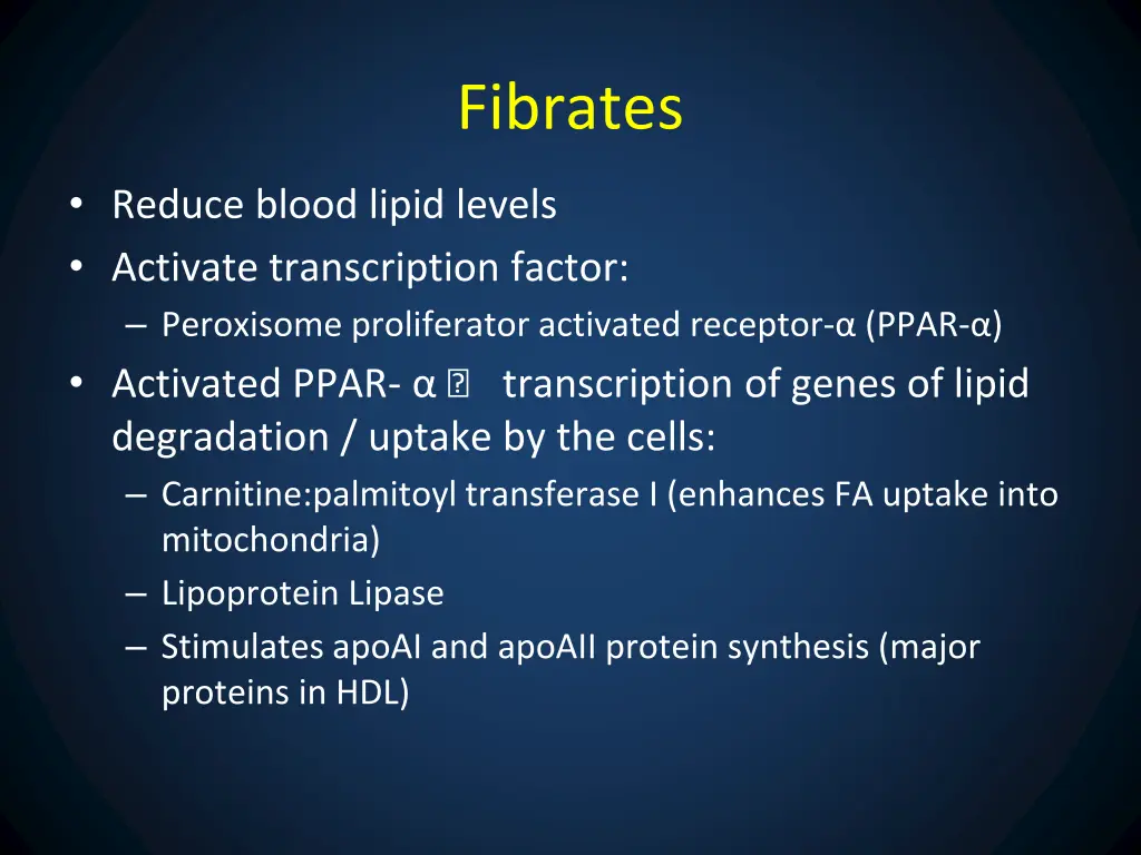 fibrates