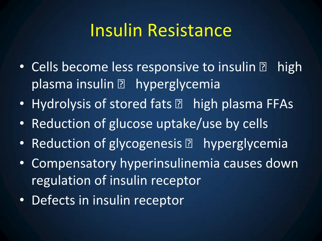 insulin resistance